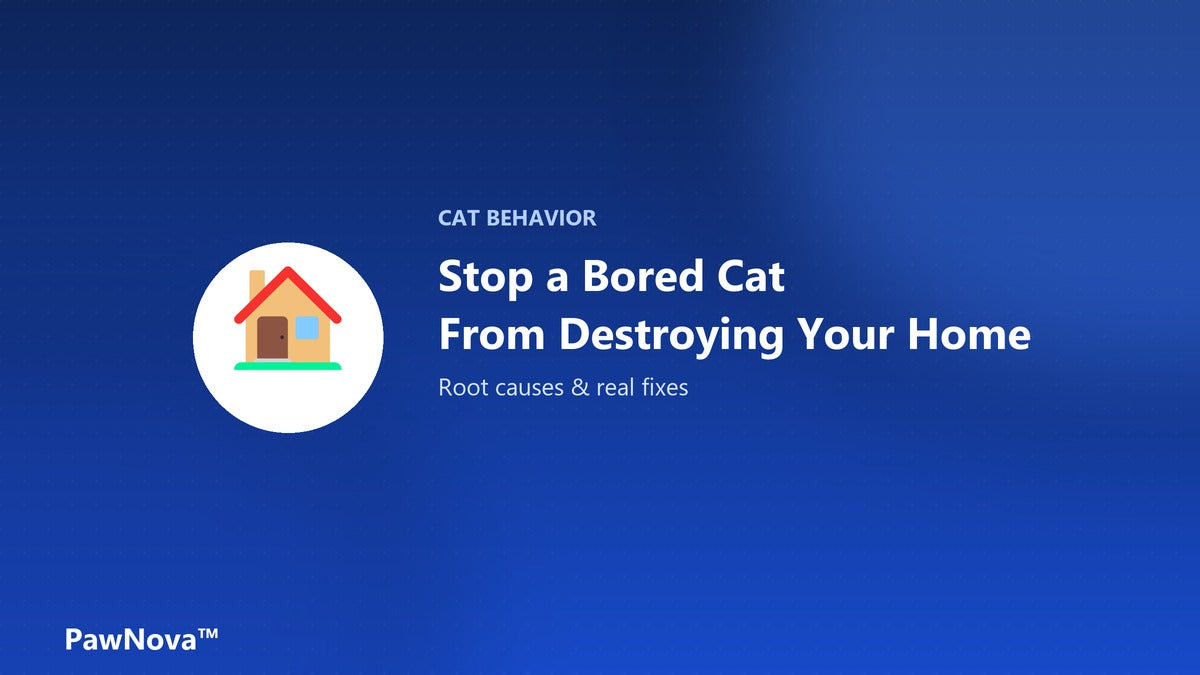 How to stop a bored cat from destructive behavior at home